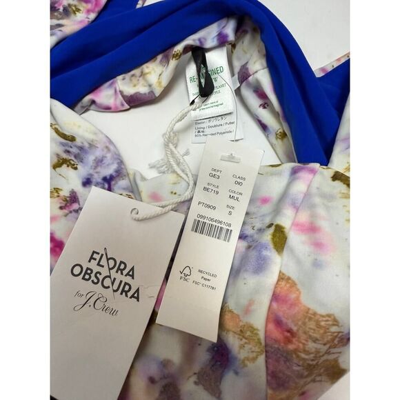 Flora Obscura X J.Crew Bikini in Kaleidoscope Floral NWT Sz. S - Picture 3 of 4